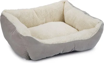 Produktbild von Beeztees Mogina - Katzenbett - Plüsch - grau - 45x37x18 cm