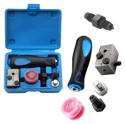 Imagen del producto de TRANKIELO® - Juego universal de 6 piezas para la manipulación de tuberías de frenos – herramienta hidráulica para sistemas de frenos de vehículos, fácil de usar