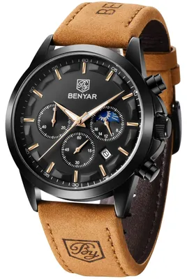 Obrázek produktu pro Pánské hodinky - Analogové - Chronograf - Vodotěsné - S kalendářem
