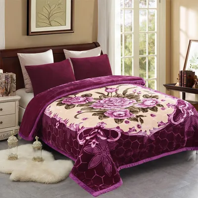 Productafbeelding van Fleece Blanket, Plush Blanket King Size 215 x 236 cm, 4.5kg Heavy Korean Style Mink Blanket - Silky Soft and Warm