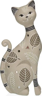 Immagine prodotto di Figura decorativa Versa Beige gatto 5 X 22,5 X 10,5 CM