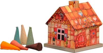 Produktbild von Metall-Räucherhaus Pfefferkuchenhaus (6,5cm) von Knox Räucherkerzen