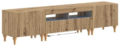 Immagine prodotto di vidaXL, set da parete per TV a LED, 3 pezzi, effetto legno artigianale