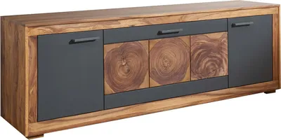 Image de MASSIVMOEBEL24 | Meuble TV 178x46 Palissandre teinté Brun TURIN #07