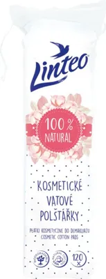 Zdjęcie produktu dla Linteo Płatki Kosmetyczne 120 Szt Białe Doskonałe Do Demakijażu