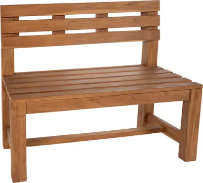 Produktbild von Gartenbank Teakbank CUGAD - Holz Teak 120x50x85 cm | Holzbank 120 Cm Gartenbank Sitzbank Mit Lehne Wetterfest Bank Garten Terrasse