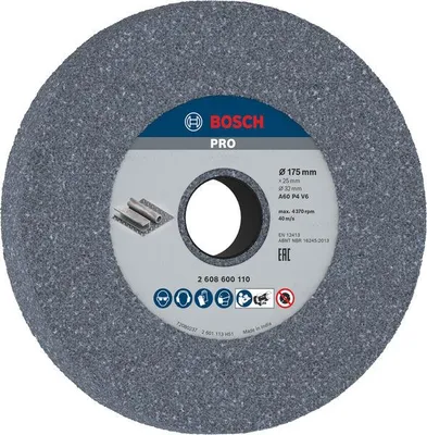 Produktbild von PRO Metal Schleifscheibe, 175 x 25 x 32 mm, G60
