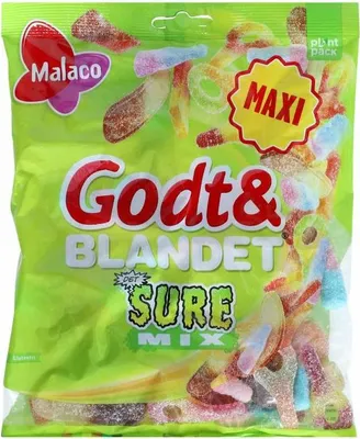 Produktbild von Malaco Godt & Blandet Sure Mix 325g