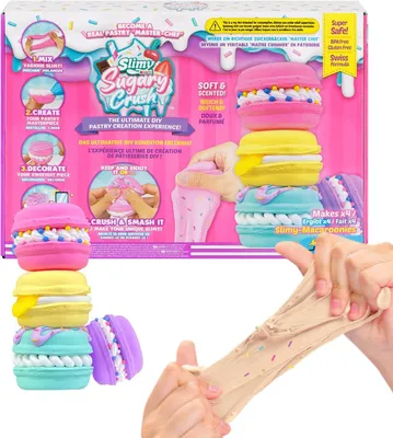 Productafbeelding van Sugary Crush - Macaroonies - Slijm en klei creatieve set - Bakspel om zelf te mengen - Vormen en decoreren