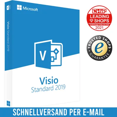 Produktbild von Microsoft Visio 2019 Standard| Vollversion | Download-Version