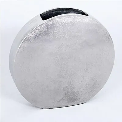 Zdjęcie produktu dla Designerski aluminiowy wazon na kwiaty Casa Padrino 29 x 7 x H 30 cm - Vintage Look