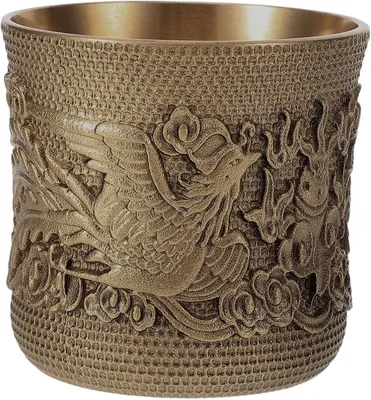 Imagen del producto de Soporte de cobre macizo para botellas o vasos