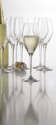 Produktbild von Spiegelau Authentis Champagnerkelch, 4er Set, Proseccokelch, Champagnerkelch, Sektglas, Proseccoglas, Champagnerglas, Kristallglas, 270 ml, 4400185