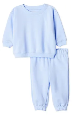 Immagine prodotto di A. Set per neonati unisex della collezione Essentials x Sofia Grainge, composto da felpa e pantaloni da jogging