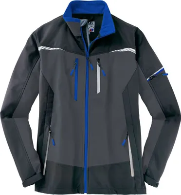 Obrázek produktu pro TERRAX WORKWEAR Pánská pracovní softshellová bunda, tmavě šedá/královská, velikost:L, barva:tmavě šedá/královská