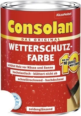 Produktbild von CONSOLAN Wetterschutzfarbe Weiss 750ml - 5087489