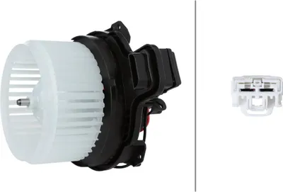 Produktbild von Innenraumgebläse 12 V 240 W 2-polig HELLA passend für u.a. FORD FOCUS