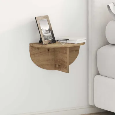 Immagine prodotto di Maison Exclusive - Mensola a parete con supporto, legno di quercia artigianale, 38 x 19 x 19 cm