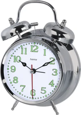 Produktbild von Hama Wecker Wecker "Nostalgie", Silber