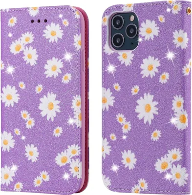 Produktbild von König Design Hülle kompatibel mit Apple iPhone 11 Pro Kunstleder Handyhülle - Handy Case Violett