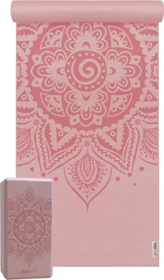 Produktbild von Yoga-Set Starter Edition - spiral mandala (Yogamatte + 1 Yogablock)