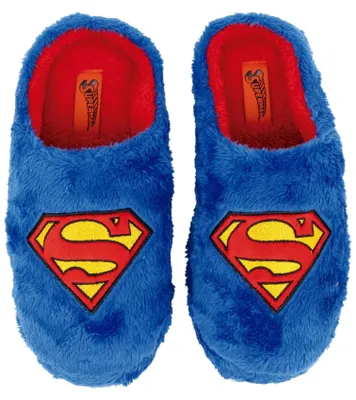 Produktbild von Superman Hausschuhe, flauschig, wärmend, blau, Größe 41