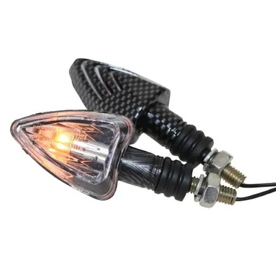 Produktbild von Motorrad Mini Blinker Lennon carbon klar E-
