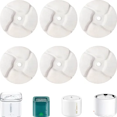 Produktbild von 6X PETKIT Trinkbrunnen Filter, kompatibel mit allen PETKIT Trinkbrunnen für Katze &  Hunde