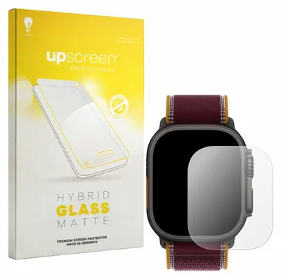 Produktbild von upscreen Entspiegelungs Schutzglas für Apple Watch Ultra 4 (49 mm) Schutzfolie Panzer Folie Glas Display Schutz matt