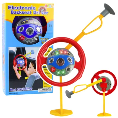 Produktbild von Lenkrad-Autosimulator mit Saugnäpfen für Kinder, Licht und Sound