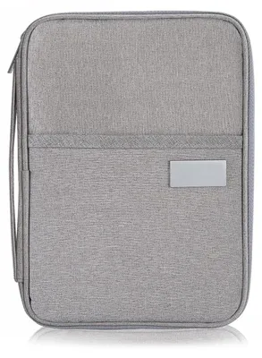Immagine prodotto di Custodia impermeabile per passaporto – Organizzatore da viaggio per passaporto, carte di credito e biglietti – Grigio