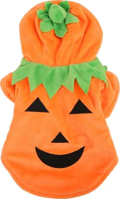 Immagine prodotto di Halloween zucca cane costume carino caldo per cani di taglia media autunno inverno arancione L.