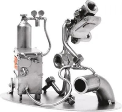 Zdjęcie produktu dla Metalowa figurka spawacza – ręcznie wykonana figurka śrubka
