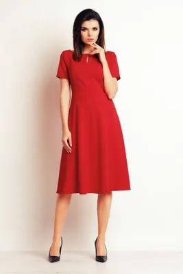 Productafbeelding van Infinite You: Damesjurk, merk Kundrie, model M099, kleur rood, maat M