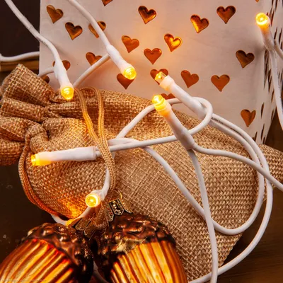 Produktbild von Lichterkette Deko 35 LED warmweiß Mini Beleuchtung Party Weihnachten Indoor