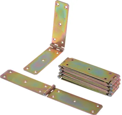 Zdjęcie produktu dla Aqbau® Zestaw 10 szt. pasów do skrzyń 250 x 40 mm pasy do skrzyń pasy do stołów pasy do stołów zawiasy rolowane