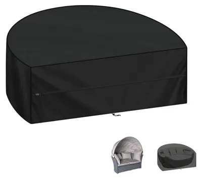 Productafbeelding van Afdekking voor zonnedek, halfrond, 180x90x80 cm, waterdicht, 420D Oxford