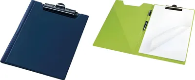Produktbild von Klemmmappe A5 PVC-Folie leinengeprägt dunkelblau
