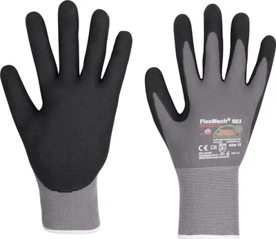 Produktbild von Honeywell Handschuhe FlexMech 663 grau / schwarz Gr. 10 - 663/10