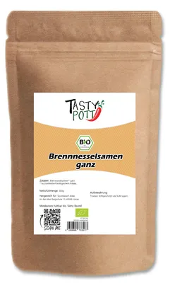 Produktbild von Tasty Pott  Brennnesselsamen ganz ab 300g - 1 Beutel
