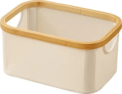 Produktbild von INF Faltbarer Wäschekorb mit Deckel, Beige S