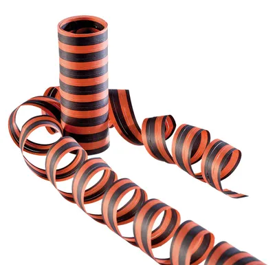 Produktbild von Luftschlangen Halloween orange-schwarz