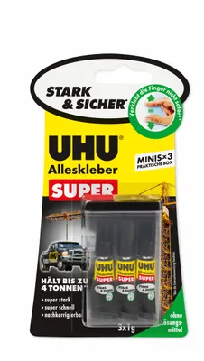 Produktbild von UHU Alleskleber SUPER Minis 3x1g