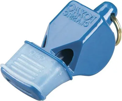 Produktbild von Famanu Pfeife 3-Kammern mit Umhängeschnur Blau - Klassisch