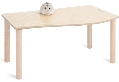Zdjęcie produktu dla Platforma dla chomików drewniana - Platforma do zabawy - 19,9 x 22,9 cm - Wysokość 17,8 cm