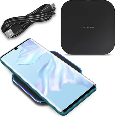 Produktbild von Wireless Qi Ladestation für Huawei P30 Pro Charger Induktives Ladegerät Kabellos