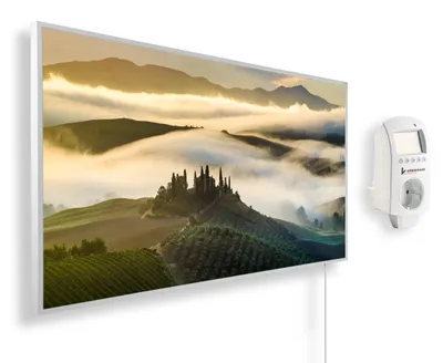 Produktbild von Panorama Infrarotheizung 1200W - Aussicht Toscana mit Thermostat