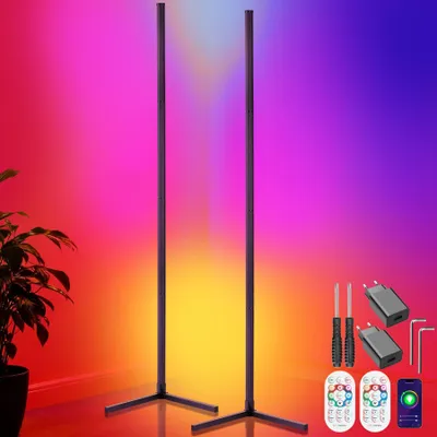 Obrázek produktu pro Stojací lampa Spectra LED 16 milionů barev, více než 200 světelných efektů Inovativní režim aktivace hudbou