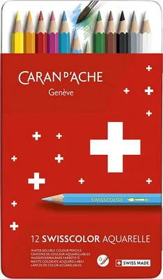 Produktbild von Caran d-Ache Swisscolor Aquarel 12's