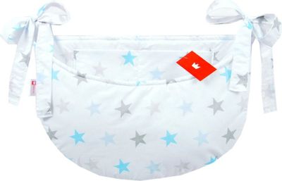 BABYLUX Babybetttasche Organizer BETTTASCHE Spielzeugtasche 94. Sterne Blau